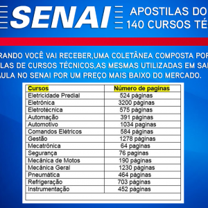 E-book Mais De 140 Apostilas De Cursos Técnicos Senai