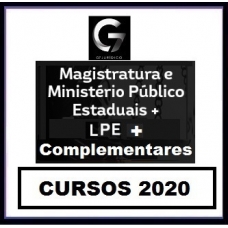 G7 Jurídico – SUPER COMBO Magistratura Estadual e MP + Legislação Penal Especial + Complementares G7 2020.1